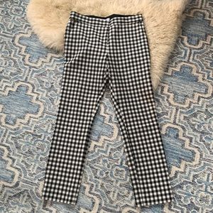 DVF Gingham Ankle Pants